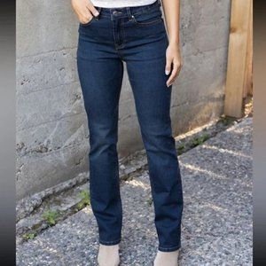 Grace and Lace Barely Boot Cut Dark Wash Denim size 16